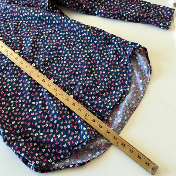 Bonobos Slim Fit Navy Blue Floral AOP Long Sleeve Button Down Shirt Mens LARGE - Picture 7 of 7